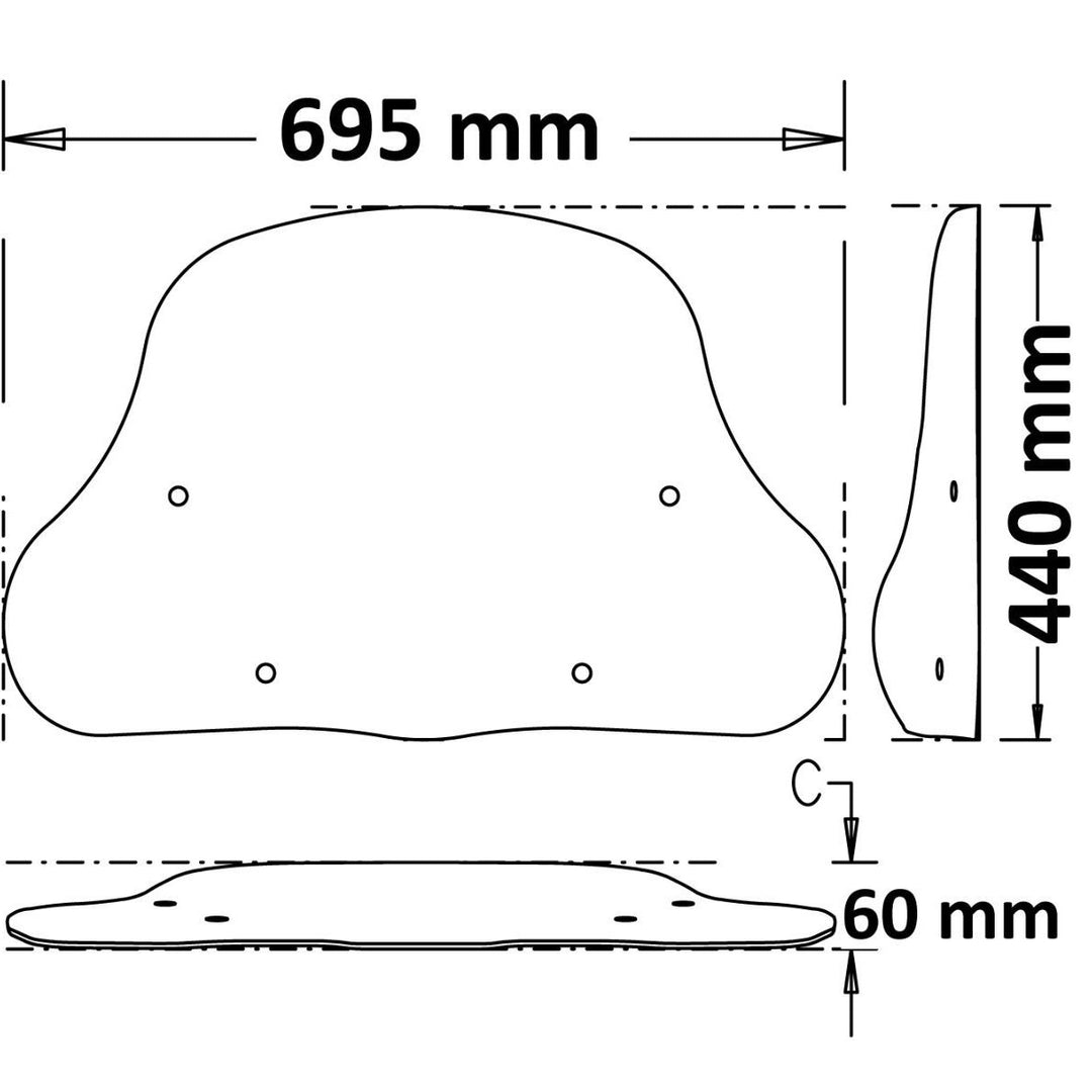 Isotta-Windschild für NIU MQi GT