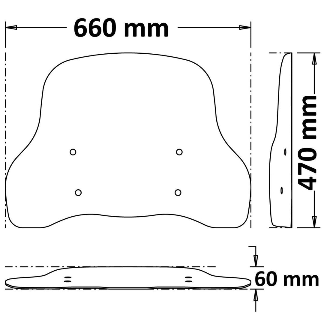 Isotta-Windschild für NIU NQi (hoch / kurz)